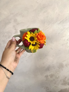 Cană verde - 🌻 Octombrie - Img 4