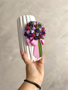 Vază „Grădina de Lavandă” - 19 cm - Img 2