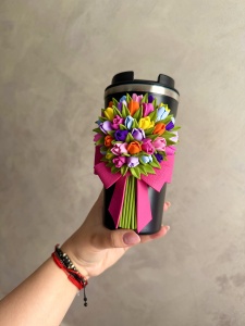 Termos flori colorate - 500 ml - Img 2