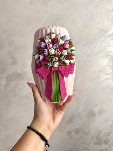 Vază „Pink Elegance”- 21 cm
