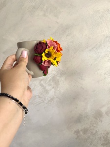 Cană crem-bej - 🧡 Foc - Img 2