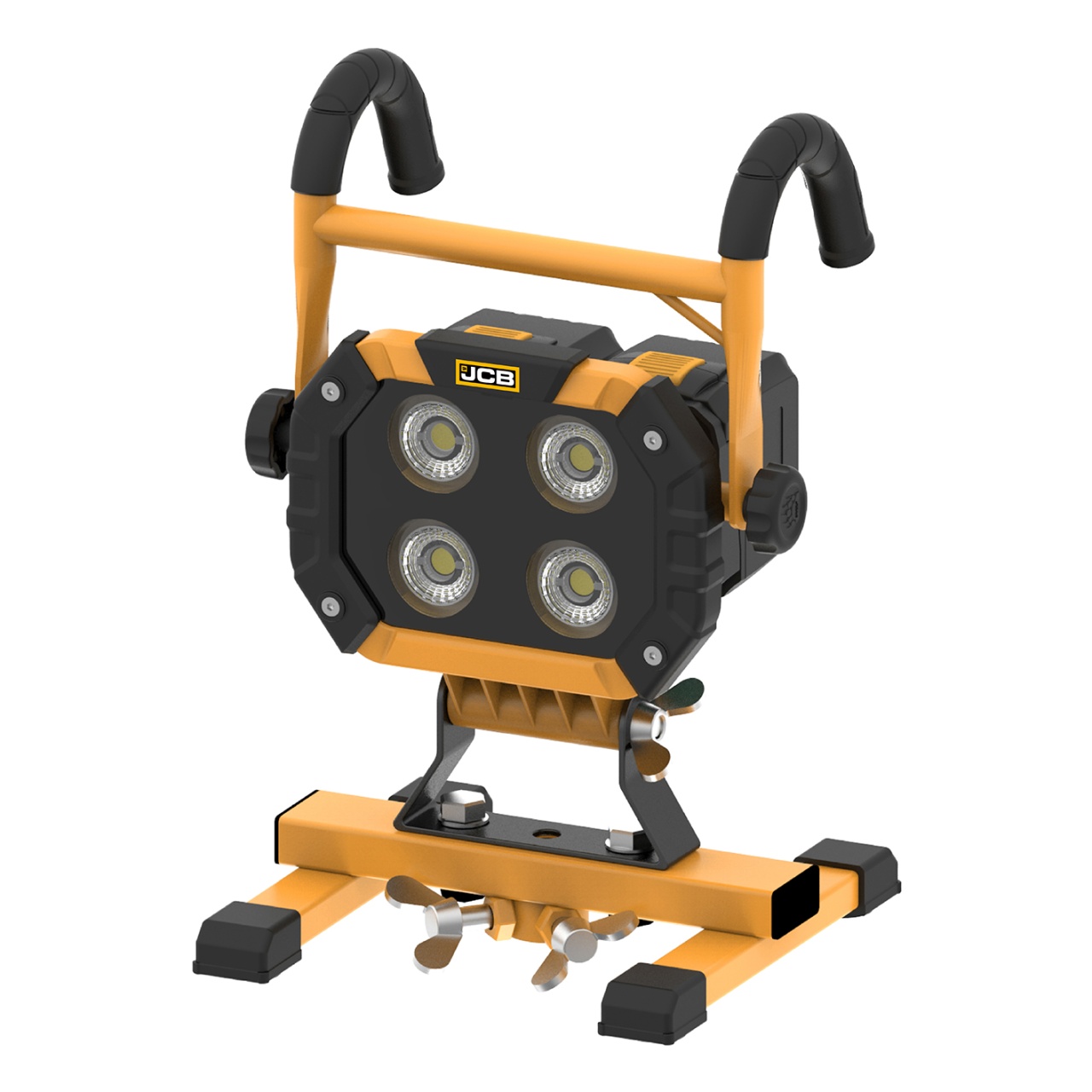 Turn de iluminat portabil: Proiectoare de lucru LED + trepied JCB