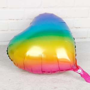 Balon iubire, decor inima, 45 cm, multicolor - Img 3