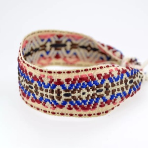 Bratara dama, motive traditionale, reglabila, multicolora - Img 2