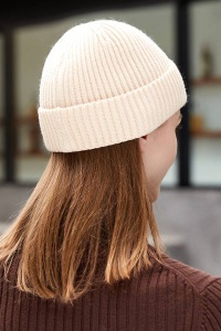 Caciula barbati, model minimalist, confortabil si comod, tematica cool beanie style, marime universala, bej - Img 2