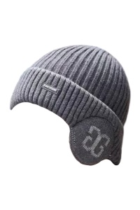 Caciula barbati, model versatil cu acoperitori pentru urechi, tematica warm and cozy, marime universala, gri inchis