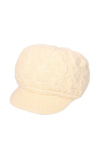 Caciula dama, circumferinta elastica, model cu cozoroc curbat pentru protectie vant si ninsoare, tematica elegant style, marime universala, bej - Img 2