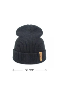 Caciula de iarna, marime universala, unisex, neagra - Img 2