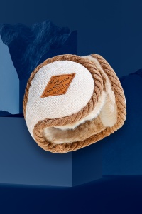 Casti de protectie impotriva frigului si a vantului pentru barbati, moi si calduroase, model soft and fluffy care se poarta pe spatele capului, pliabile, marime universala, albe - Img 2