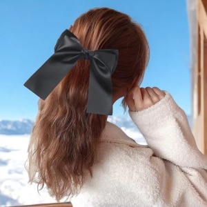 Clama de par, accesorizata cu funda speciala, model royal, tematica be precious, neagra - Img 3