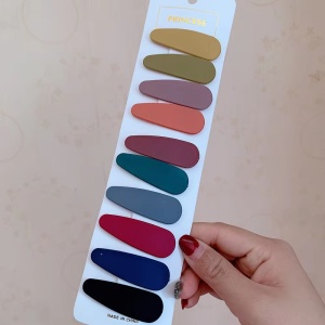 Clame par, set 10 bucati, model office style, confortabile si cochete, tematica be elegant, visiniu multicolor - Img 4