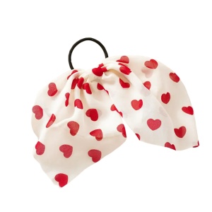 Elastic de par, accesorizat cu funda model romantic love, imprimeu cu inimioare rosii - Img 4