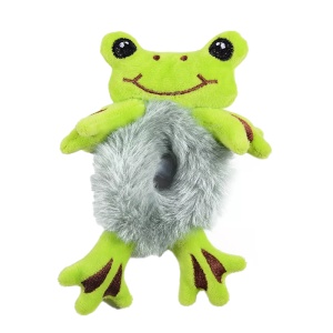 Elastic par, model animalute fericite, accesoriu broscuta, verde