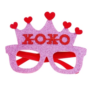 Ochelari amuzanti fara lentile, model petrecere cool, xoxo queen, tematica festival party, mov