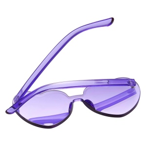 Ochelari de soare, dama, model pentru festival, super cool, M2, marime universala, mov - Img 3