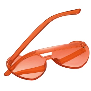 Ochelari de soare, dama, model pentru festival, super cool, marime universala, maro - Img 3