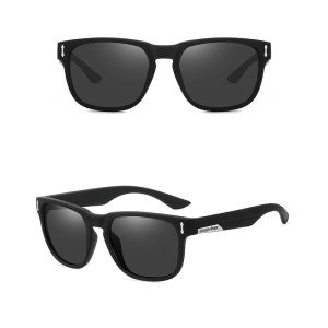 Ochelari de soare pentru barbati, model casual, tematica sport summer, marime universala, negri - Img 3