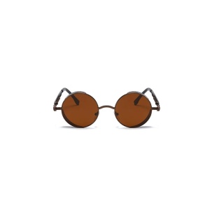 Ochelari de soare pentru barbati, model unic si cool, tematica steampunk, marime universala, maro - Img 2