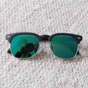 Ochelari de soare pentru copii, unisex, model casual elegant, tematica fashion summer, marime universala, verzi - Img 2