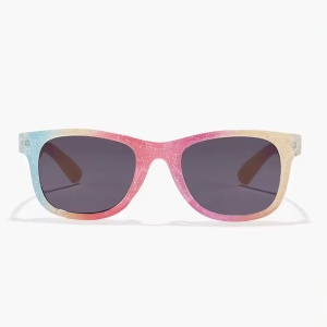 Ochelari de soare pentru copii, unisex, model clasic cu rama in culori vesele, tematica chill summer, marime universala, multicolori - Img 2