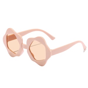 Ochelari de soare pentru copii, unisex, model cu rama cool, tematica perfect summer, marime universala, roz