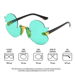 Ochelari de soare pentru copii, unisex, model cu ratuste, tematica Ducky the fancy duck, marime universala, turcoaz - Img 4