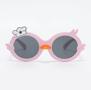 Ochelari de soare pentru copii, unisex, model ratusca nazdravana, accesorii decorative, marime universala, roz - Img 2