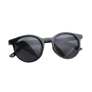 Ochelari de soare pentru copii, unisex, model vintage, rame fashion, marime universala, negri