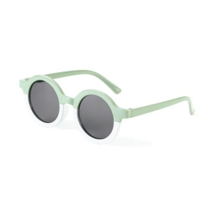 Ochelari de soare pentru copii, unisex, rotunzi, model vintage summer vibe, marime universala, verzi