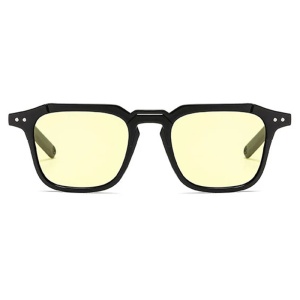 Ochelari de soare unisex, model casual, tematica summer view, marime universala, galbeni - Img 2