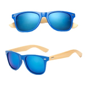 Ochelari de soare unisex, model clasic, vintage, tematica fashion men, marime universala, albastri - Img 3