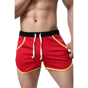 Pantaloni scurti tip boxeri, barbati, model sport, rosu