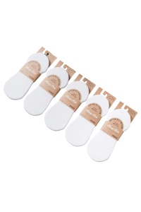 Sosete dama, set 5 perechi, model comod, delicat si colorat, tematica stay cozy, non – slip, marime 38 – 42, albe
