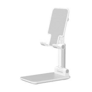 Suport telefon de birou, model “back in business”, alb