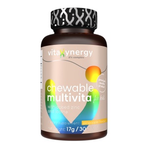 VITAXYNERGY Multivita Kids - 30 Comprimate Masticabile (Aroma de Ananas) pentru Copii, Aprobat de Ministerul Sanatatii, Certificat FDA, GMP, Halal