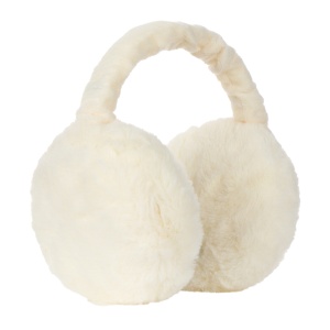 Acoperitori pentru urechi, protectie impotriva frigului, model casti dama pliabile, tematica pocket size, marime universala, albe