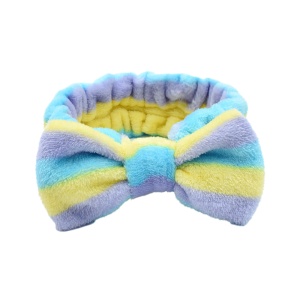 Bentita cosmetica machiaj, elastica, model cu dungi, multicolora, marime standard