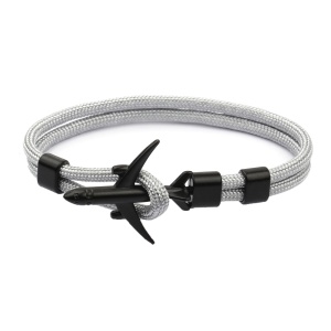 Bratara cu avion, gri, unisex,