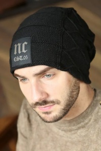 Caciula barbati, captuseala calduroasa, model tip hip hop, tematica downtown style, marime universala, neagra - Img 2