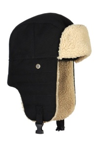 Caciula de barbati, prindere in doua moduri, reglabila, model cu urechi calduros si confortabil, tematica this winter is mine, marime universala, neagra