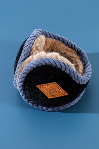 Casti de protectie impotriva frigului si a vantului pentru barbati, moi si calduroase, model soft and fluffy care se poarta pe spatele capului, pliabile, marime universala, negre - Img 3