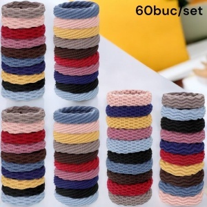 Elastic pentru par, set 60 bucati, model practic si rezistent, tematica sport is fun, multicolor - Img 2