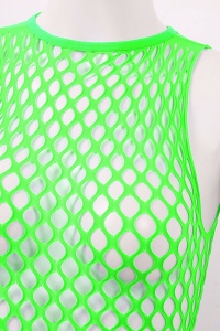 Lenjerie sexy body erotic, prindere dupa gat, verde, plasa - Img 4