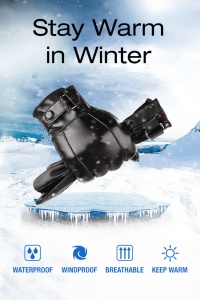 Manusi barbati, model elegant, prindere cu capse, tematica cool winter essentials, marime universala, negre - Img 4