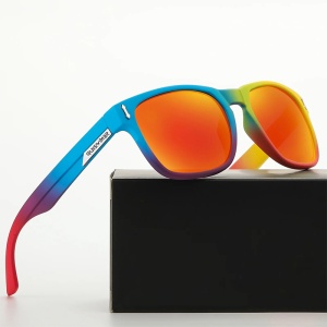 Ochelari de soare pentru barbati, model casual, tematica sport summer, marime universala, multicolori - Img 2