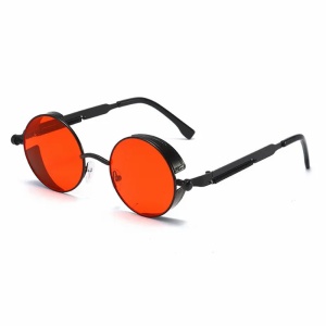 Ochelari de soare pentru barbati, model unic si cool, tematica steampunk, marime universala, rosii