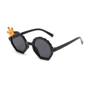 Ochelari de soare pentru copii, unisex, model printi si printese, marime universala, negri