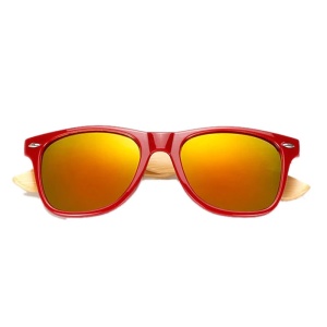 Ochelari de soare unisex, model clasic, vintage, tematica fashion men, marime universala, rosu inchis - Img 4