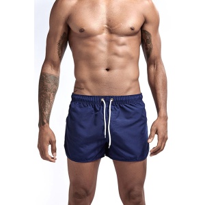 Pantaloni scurti tip boxeri, barbati, model summer sport, albastru inchis
