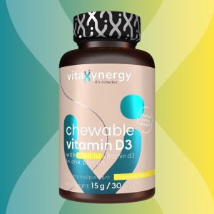 VITAXYNERGY CHEWABLE VITAMIN D3 2000 UI - 30 Tablete Supliment Nutritiv pentru Sanatatea Oaselor si Imunitate, Tablete Masticabile, aroma de ananas, Aprobat de Ministerul Sanatatii, Certificat FDA, GMP, Halal - Img 4